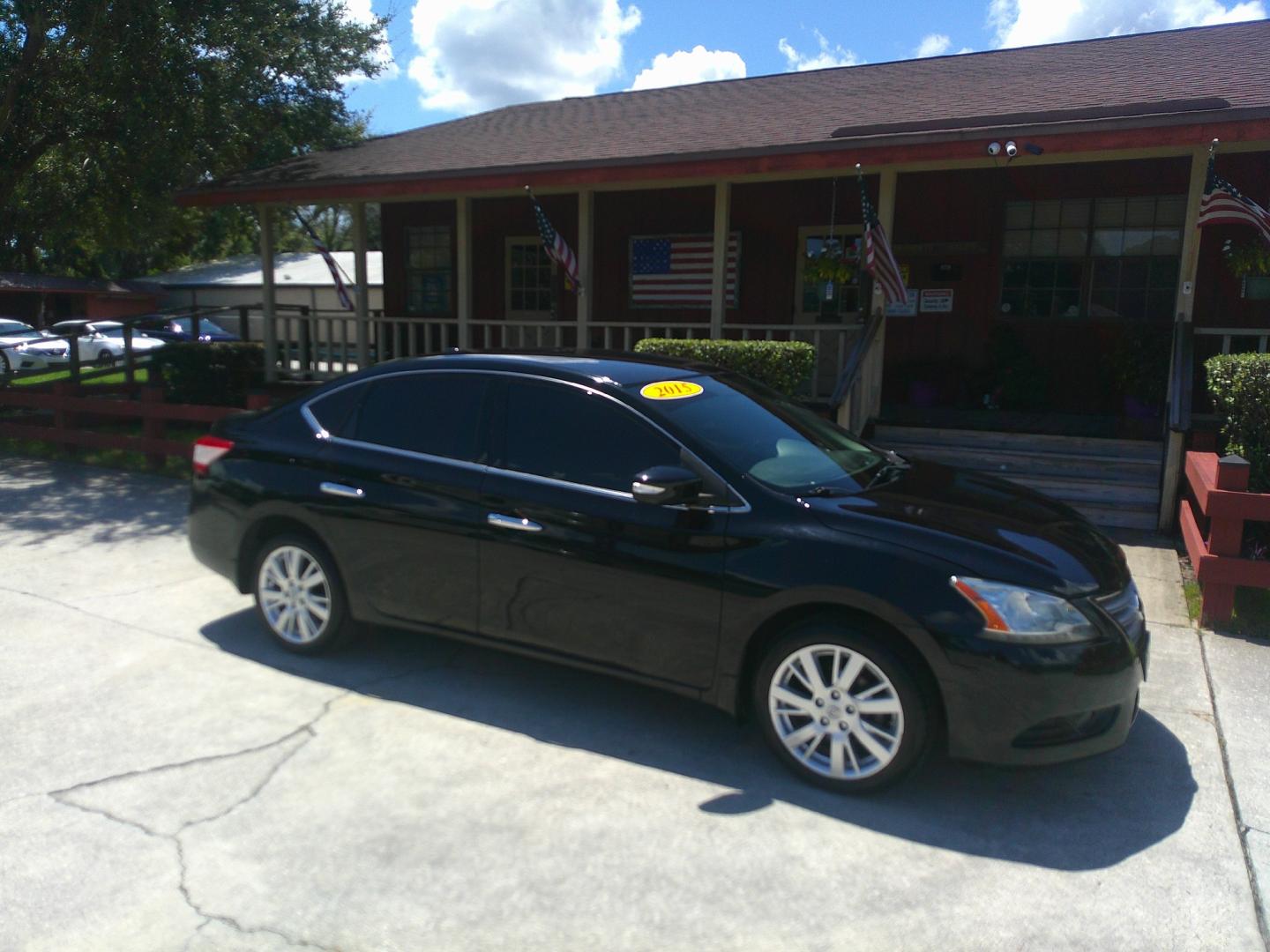 2015 BLACK NISSAN SENTRA SR; S; SL; SV (3N1AB7APXFY) , located at 1200 Cassat Avenue, Jacksonville, FL, 32205, (904) 695-1885, 30.302404, -81.731033 - Photo#2